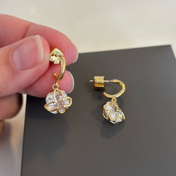 Kate Spade butterfly huggie earrings - Picture 3 of 4